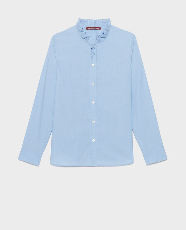 Bluse aus Baumwoll-Popelin