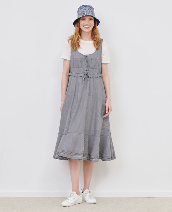 Ausgestelltes Kleid aus Baumwollvoile 88 VICHY