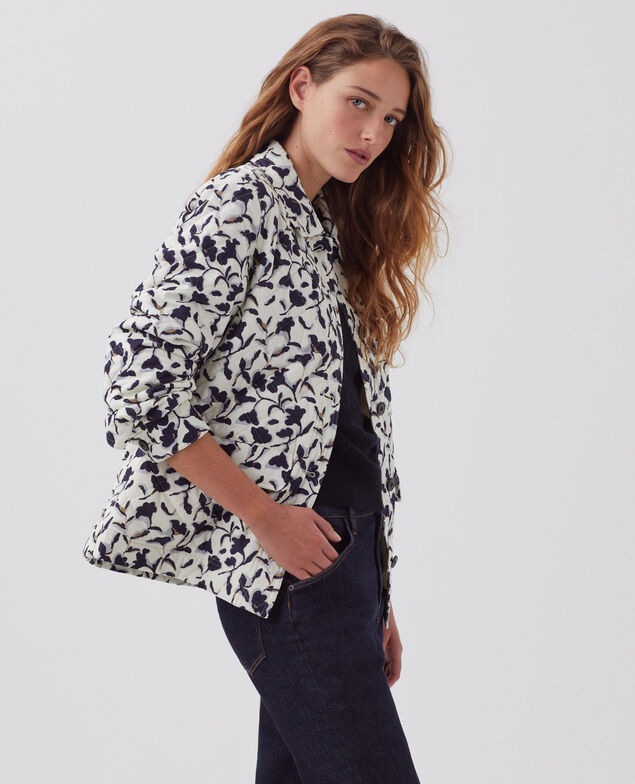 Steppjacke aus Baumwolle I017 new fl ikat ecru