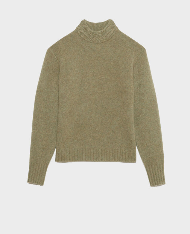 Pullover mit hohem Kragen aus Kaschmir