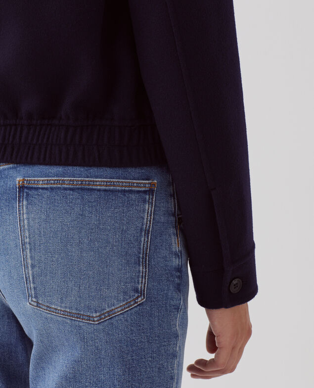 Kurzer Blouson aus Mischwolle