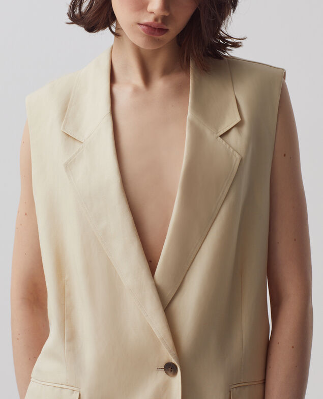 Blazer ohne Ärmel H311 oyester gray