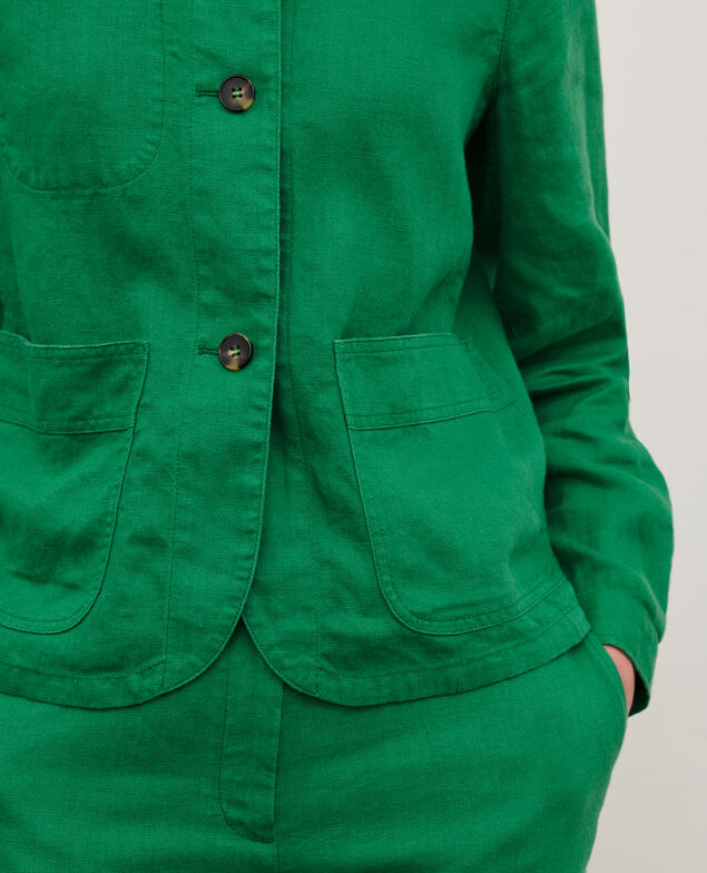 Leinenjacke 0542 pine green