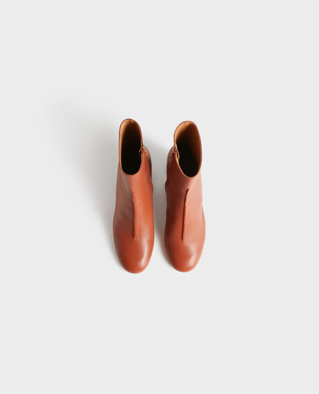 Lederboots mit Absatz