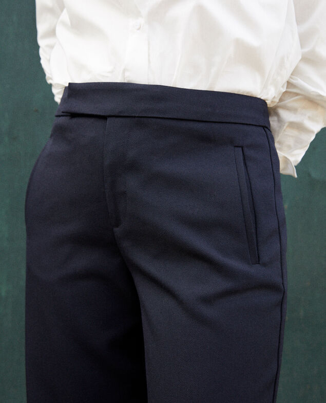 Gerade geschnittene Hose Dark navy