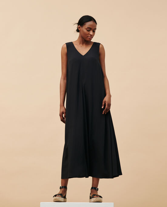 Fließendes Trapezkleid 0093 BLACK