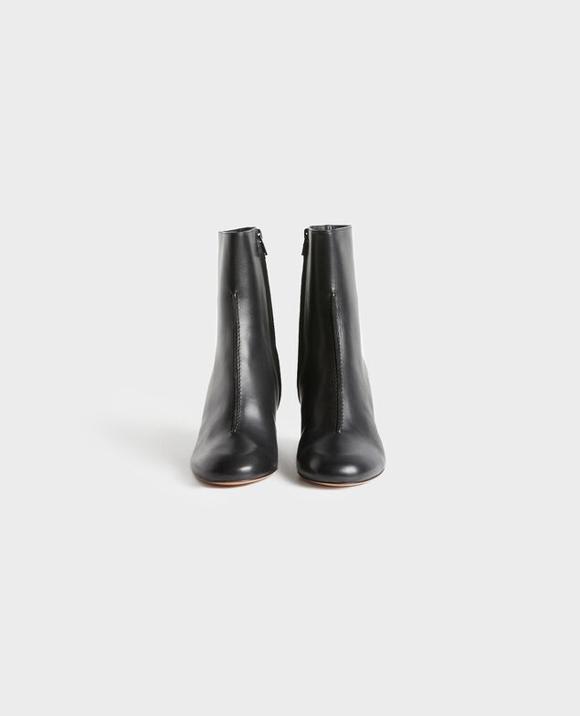 Lederboots mit Absatz