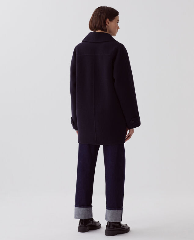 Halblanger, doppelseitiger Cardigan U690 navy