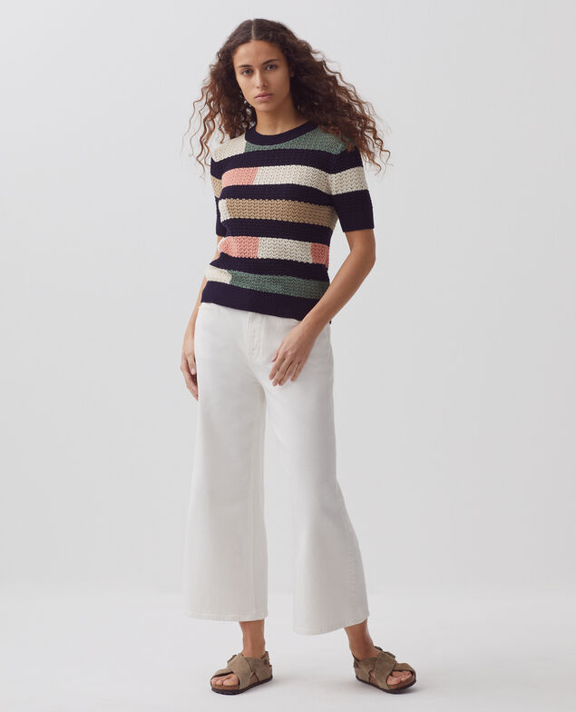 Pullover mit kurzen Ärmeln H691 st multico