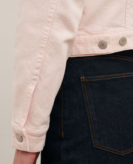 Kurze Jeansjacke 0100 pink marshmallow 3sjd266c62