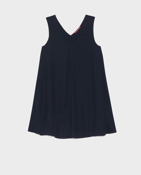 Kurzes Kleid mit fließendem Fall 0693 navy 3sdr227v02