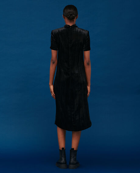 Midi-Kleid aus Seide 4216 black_beauty 2wdr259v19