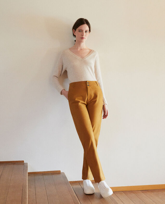 Chino-Hose Golden brown