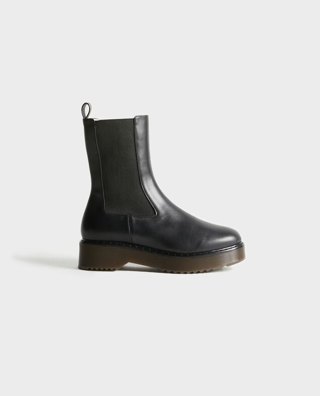 Boots aus elastischem Leder 4216 black_beauty Petite