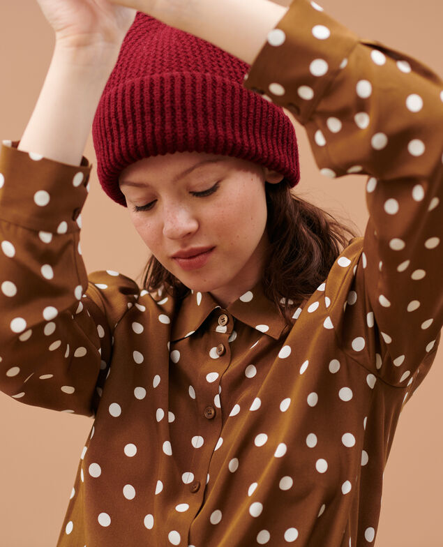 SIBYLLE - BLUSE AUS SEIDE 8856 24 brown dots