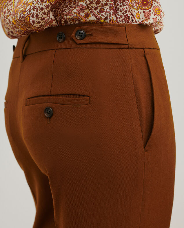 MARGUERITE - Zigarettenhose aus Wolle A490 mustard 3wpa107w04