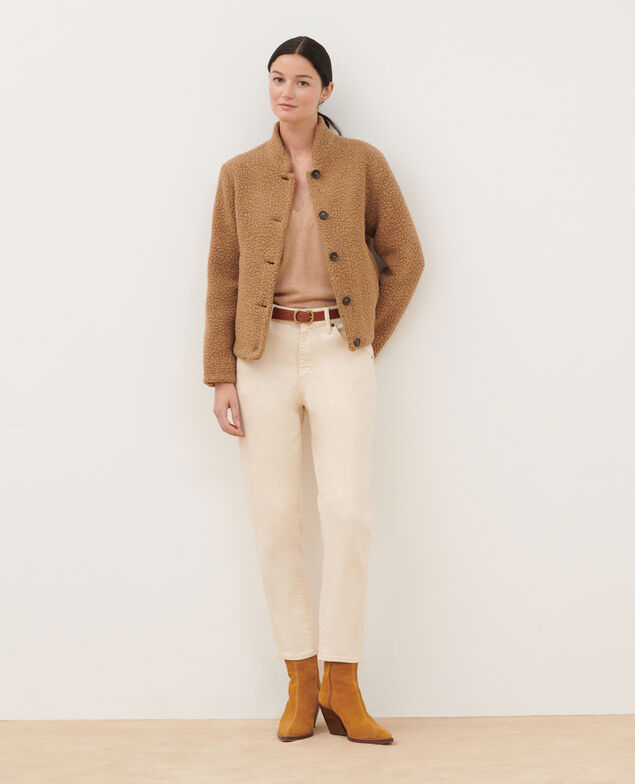 Kurzer Blouson aus Mischwolle