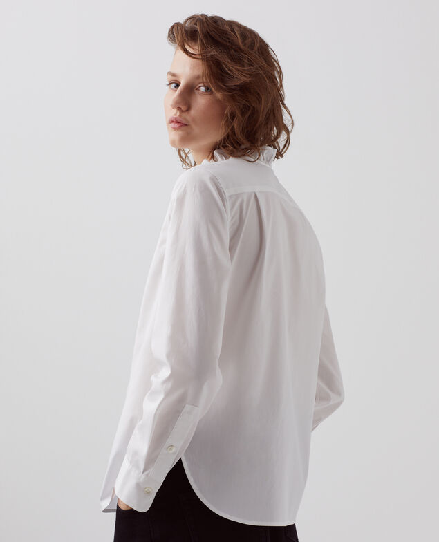 Bluse aus Baumwoll-Popelin