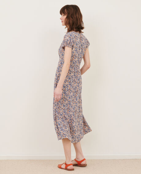 LUDIVINE - Langes fließendes Kleid 116 print blue 2sdr167v02