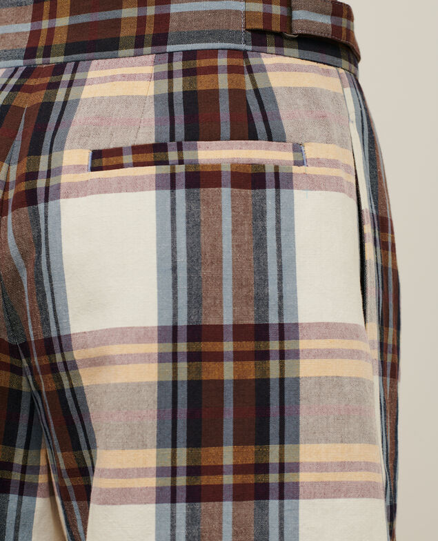 Karierte Shorts 0180 wine