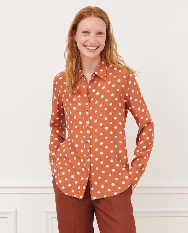 SIBYLLE - BLUSE AUS SEIDE 95 print red