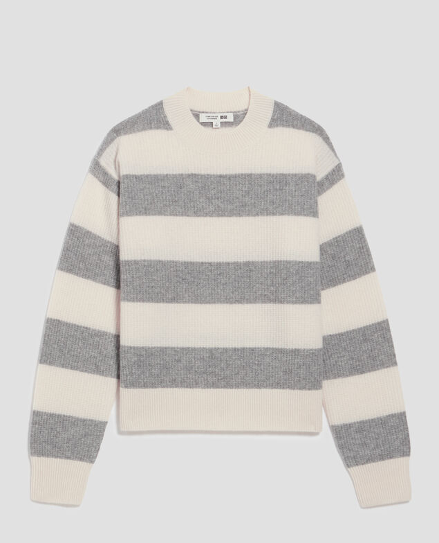 - Pullover aus Wolle I014 st grey/white