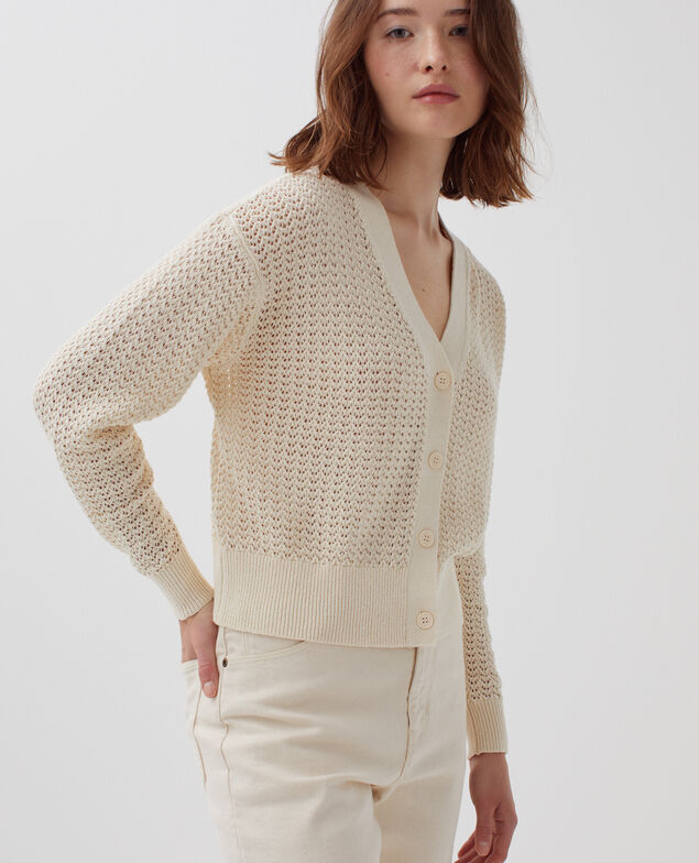 Langärmliger Cardigan H304 albore