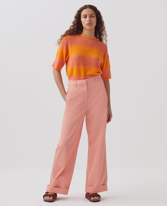BLANDINE - Gerade Hose H100 coral almond