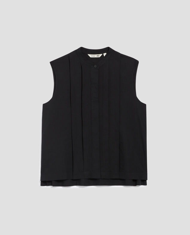 Ärmellose Bluse H091 black beauty