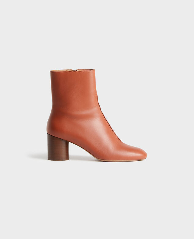 Lederboots mit Absatz
