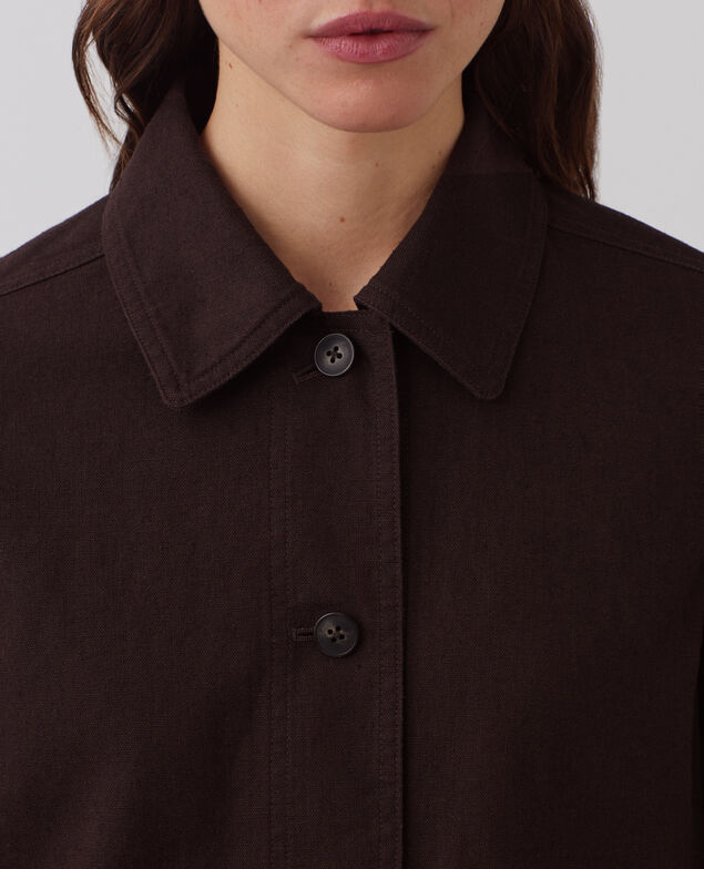 Workwear Jacke J790 chocolate plum