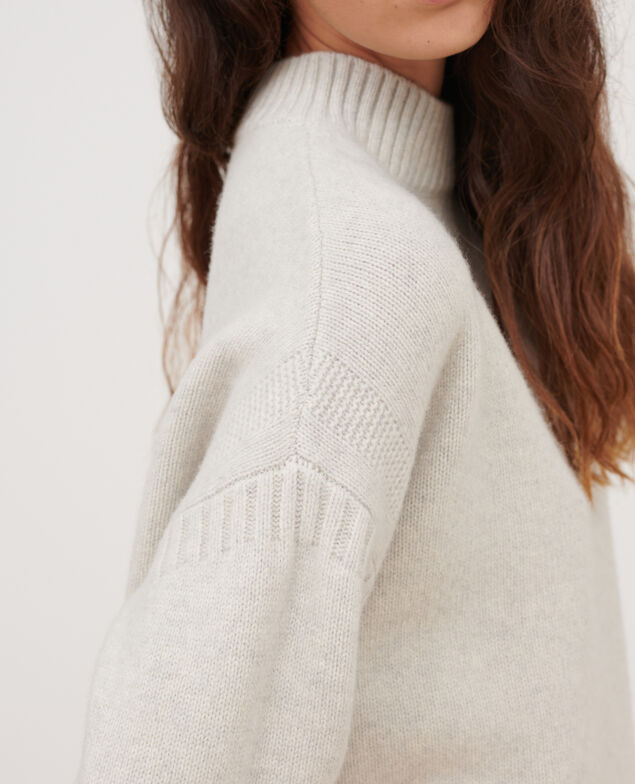 Pullover mit Rundhalsausschnitt aus Merinowolle