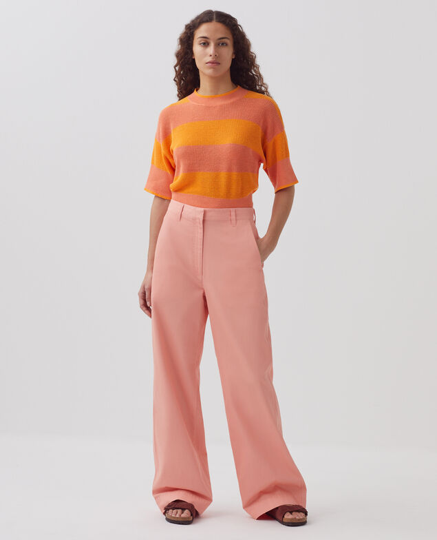 BLANDINE - Gerade Hose H100 coral almond