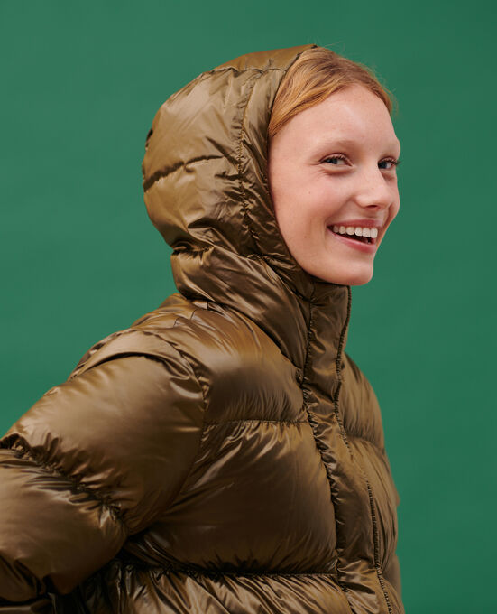 MARGOTTE - Kurze Daunenjacke 8828 56 OLIVE