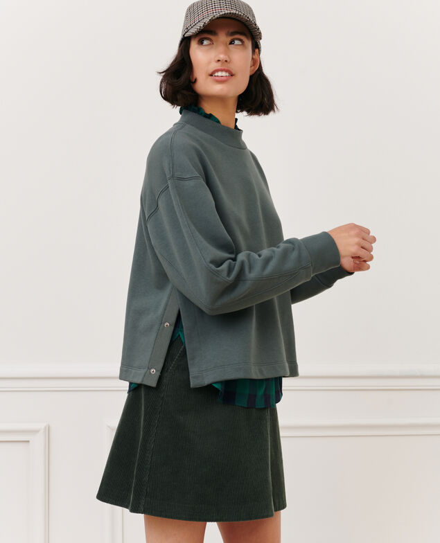 Sweatshirt aus Baumwolle 8817 58 darkgreen