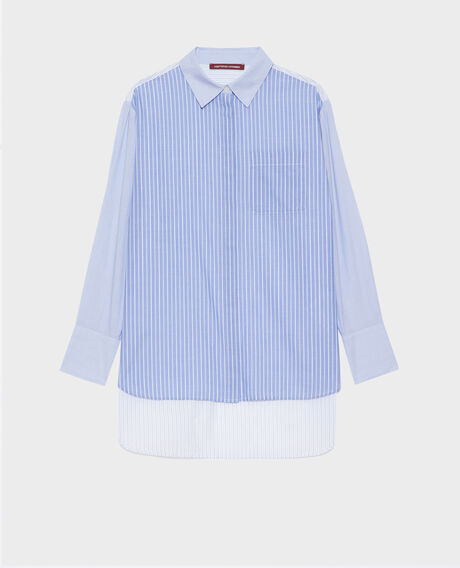 Bluse im Hemdstil aus Baumwolle 0622 blue medium stripes 3ssh038c21
