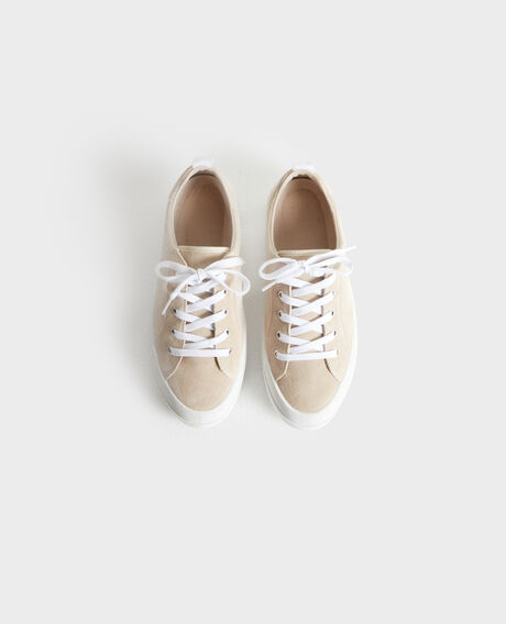 BILLIE - Turnschuhe aus Leder 7003 30 natural 3ss157