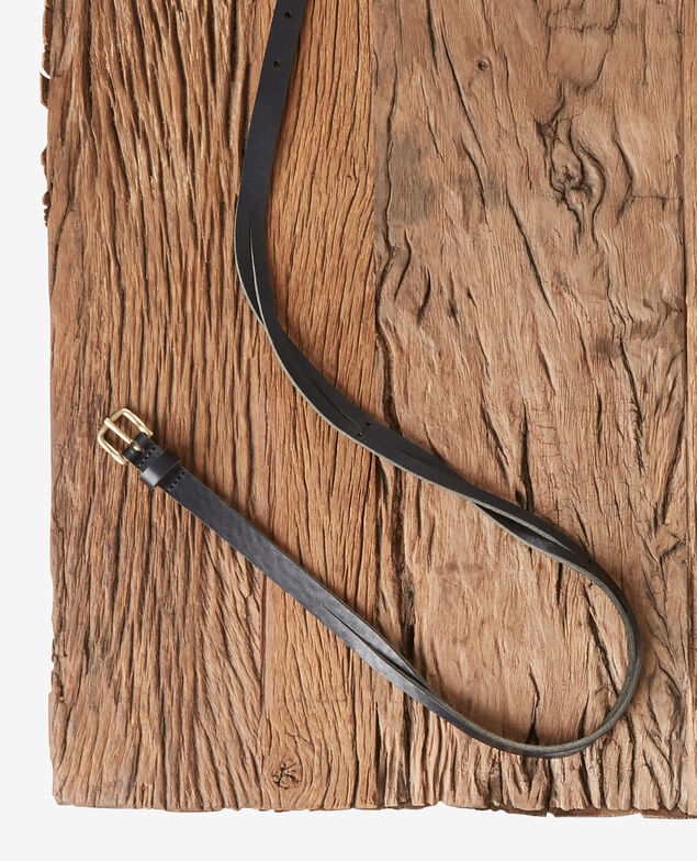 Leder-Flechtgürtel Noir