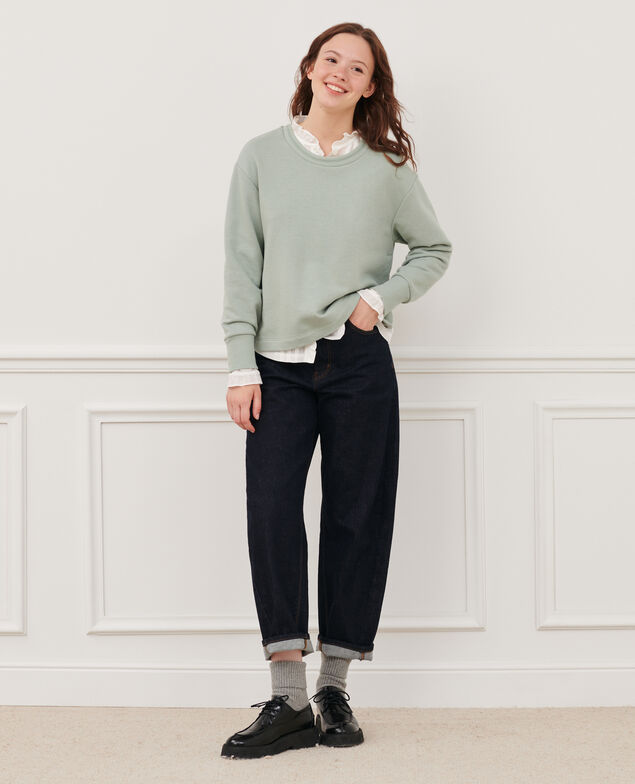 Sweatshirt aus Baumwolle 54 green