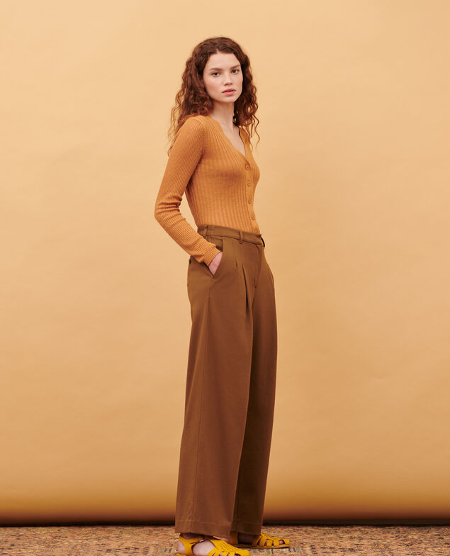 YVONNE - Weite Hose 0341 cofee liqueur 3spj188c17