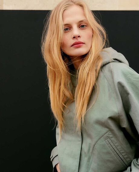 Blouson aus Mischleinen 0560 vetiver 3sja110c23