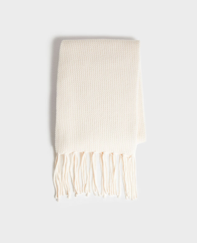 Schal aus Wolle 8842 01 offwhite