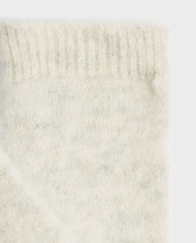 Handschuhe aus Alpakamischwolle A009 white knit
