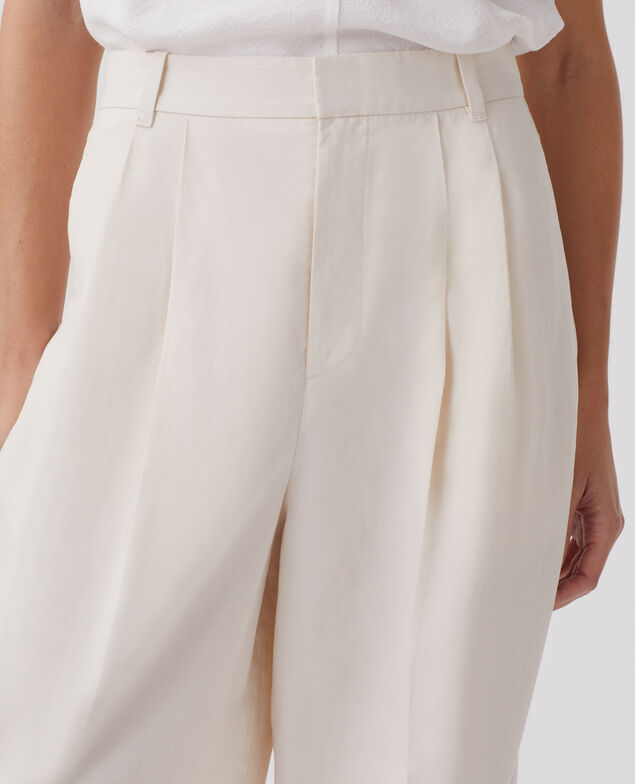 Faltenhose J314 beige