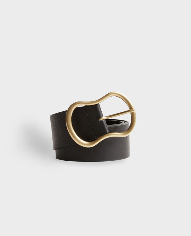 Breiter Ledergürtel 8853 09 black