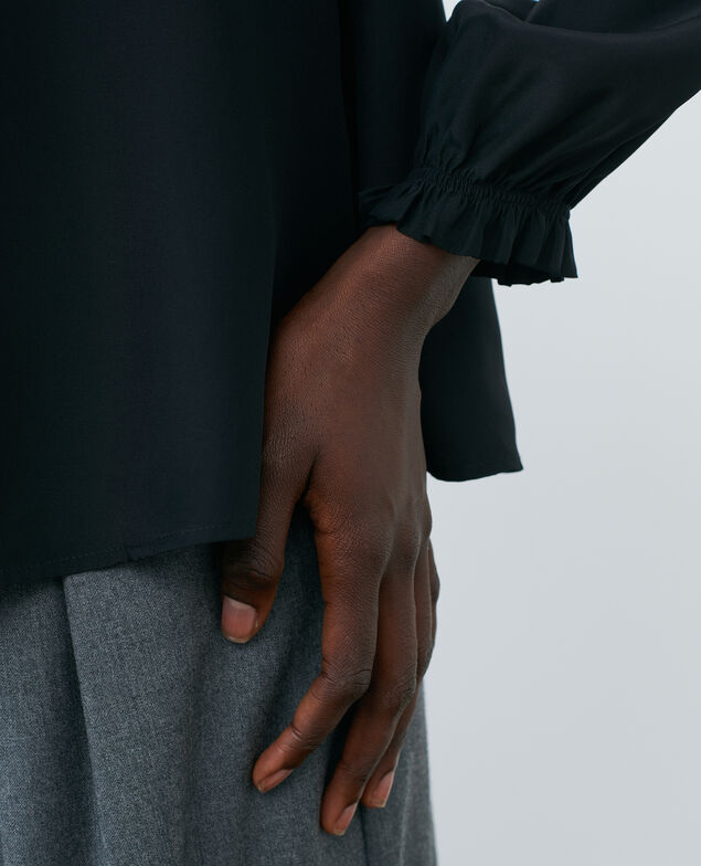 Seidenbluse Black beauty