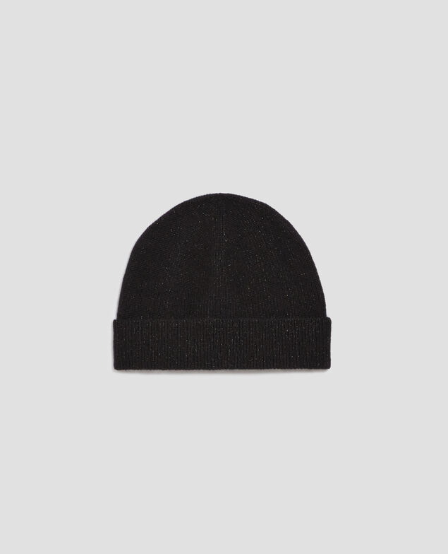 Kaschmirmütze H099 black lurex