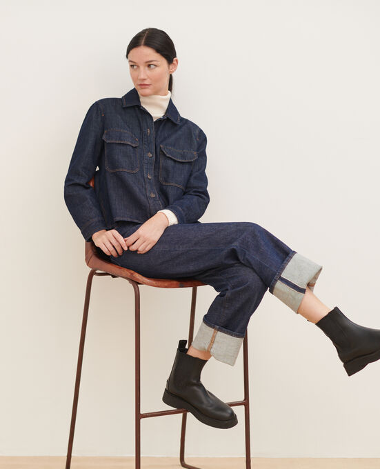 Jacke aus Denimstoff 0681 RINSE DENIM