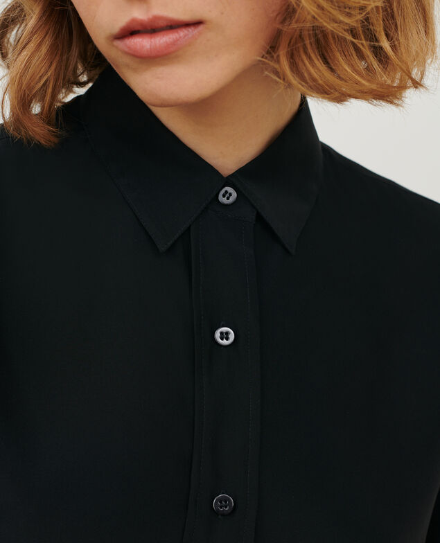 SIBYLLE - BLUSE AUS SEIDE Black beauty