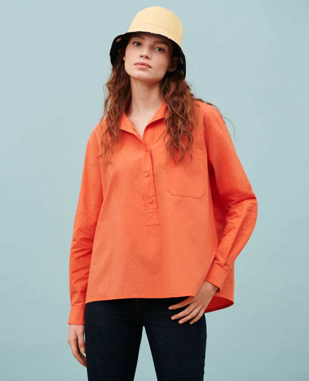 Weite Kaftan-Bluse aus Baumwolle